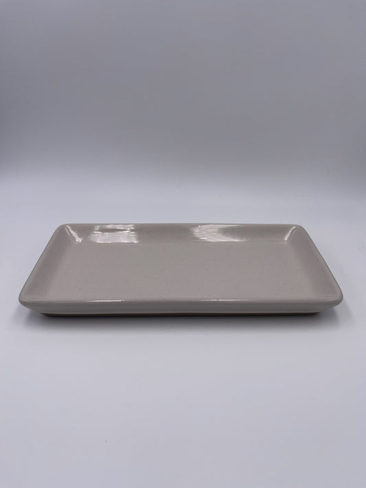Sweet Water Decor Cream Speckled Stoneware Tray